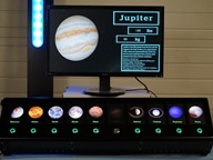 planetary weigh scale display